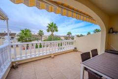 Semi detached with 3 bedrooms and 2 bathrooms in Benijofar (Benimar), Alicante.

This attractive semi-detached home offers a comfortable and versatile living space across three levels on a highly desirable corner plot. 

The property features three bedrooms and two bathrooms, including a spacious underbuild with a private entrance and an additional bedroom and bathroom, ideal for guests or extended family. Modern comforts include underfloor heating on both the ground and first floors, air conditioning, ceiling fans, and mosquito nets throughout. The main living areas are bright and spacious, with access to a private terrace overlooking the communal pool, while the top-level roof solarium provides stunning mountain views, perfect for relaxing or entertaining. The home also benefits from underground parking, off-road parking, and a large private outdoor area. 

Built in 1998, this well-maintained property is ideally suited for permanent residence, holidays, or investment, thanks to its prime location close to local amenities and its attractive outdoor spaces.

Bedrooms: 3
Bathrooms: 2
Build Size: 98 m2
Plot: 224 m2
Orientation: Southwest/Northeast
Year of construction: 1998

Air conditioning
Underfloor heating
Guttering all around
Ceiling fans
Communal pool
Corner-Plot
Garage
Off road parking
Underbuild (private entrance)
Large private roof solarium
Terrace overlooking the pool