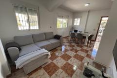 Townhouse with 2 bedrooms and 2 bathrooms in Orihuela Costa (Villas San Jose II), Alicante.

This charming townhouse offering a comfortable and stylish living space just a short distance from the vibrant heart of the area. Set on a generous 158 square meter plot, the property provides a perfect combination of privacy and outdoor enjoyment, ideal for those seeking a relaxed Mediterranean lifestyle.

Inside, the home features bright, well-proportioned rooms that create a seamless flow between indoor and outdoor living areas. The two bedrooms are spacious and inviting, complemented by two modern bathrooms designed for comfort and convenience. The living spaces are filled with natural light, enhancing the warm and welcoming atmosphere throughout the property.

Step outside to discover multiple outdoor areas, perfect for dining al fresco, entertaining guests, or simply basking in the Spanish sunshine. A notable highlight is the private solarium, an elevated space offering stunning views and ample room for sun loungers, outdoor seating, or even a summer kitchen—an ideal spot for enjoying warm evenings and sun-filled days.

Residents benefit from access to a well-maintained communal swimming pool, set within a peaceful, private street that enhances the sense of tranquility and exclusivity. The property also includes off-road parking, providing added convenience.

Located just a ten-minute walk from the lively Cabo Roig Strip, the property is close to an array of restaurants, bars, and entertainment options. The stunning beaches, local amenities, and excellent transport links are also nearby, making this an excellent choice whether as a permanent residence, holiday retreat, or investment opportunity.

Built in 2002, the property features air conditioning for comfort and offers a total build size of 85 square meters. Its northeast orientation ensures plenty of natural light, creating a bright and airy living environment in one of the most desirable areas on the Costa Blanca.

Bedrooms: 2
Bathrooms: 2
Build Size: 85 m2
Plot: 158 m2
Orientation: Northeast
Year of construction: 2002

Air conditioning
Communal pool
Private solarium
Terrace
Off road parking