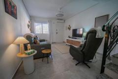 South facing townhouse with 2 bedrooms and 2 bathroom in Ciudad Quesada (Doña Pepa), Alicante.

Discover this charming south-facing townhouse in the heart of Ciudad Quesada. This well-maintained property offers 82m² of bright, thoughtfully designed living space, perfect for comfortable year-round living, a holiday retreat, or a lucrative rental investment on the Costa Blanca. The home features two spacious bedrooms, including a main bedroom with air conditioning, and two modern bathrooms, complemented by a guest WC. The large, fully fitted kitchen boasts modern finishes and ample storage, ideal for everyday living. The welcoming lounge is equipped with climate control for all seasons, creating a cozy ambiance.

Enjoy sunny outdoor living with front and rear terraces, both tiled for low maintenance. The rear terrace benefits from all-day sunshine—perfect for relaxing, dining, or entertaining—while the front terrace offers a peaceful spot for morning coffee. The property is in excellent condition, with recent upgrades including a new boiler, ceiling fans, and climate control features.

Set within a secure gated community, residents have access to two communal swimming pools and beautifully landscaped gardens. The peaceful, established neighborhood is within walking distance to supermarkets, bars, restaurants, medical facilities, and La Marquesa Golf. The stunning beaches of Guardamar del Segura are just a short drive away, with Alicante Airport approximately 40 minutes from the property.

This turn-key townhouse combines modern comfort, convenient location, and outdoor leisure, making it an ideal choice for those seeking a relaxed Mediterranean lifestyle in one of Ciudad Quesada’s most sought-after areas.

Community fees: 356€/Yearly

Bedrooms: 2
Bathroom: 2
Build Size: 82 m2
Orientation: South
Year of construction: 2006

Air conditioning
Communal pool
Turn key property
Large modern kitchen
Front and rear terrace
Walking distance to all amenities
Close to La Marquesa Golf
Porch