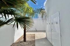 Key ready villa with 3 bedrooms and 2 bathrooms in Benijofar, Alicante.

Discover this key-ready, modern villa in the sought-after town of Benijófar, Alicante. Offering a spacious and contemporary design, this single-level home features three bedrooms and two bathrooms, with a generous 120 m² of living space set on a prime south-facing corner plot of over 400 m². The property boasts an open-plan living area with high-quality finishes, a modern kitchen, and large sliding doors that seamlessly connect the interior to expansive terraces perfect for outdoor living and entertaining.

The villa is equipped with a private heated swimming pool with a cover, ideal for enjoying the sunny Costa Blanca year-round. The outdoor space includes extensive terraces, fruit and olive trees, and off-road parking, making it an ideal retreat for relaxation or year-round living. The master bedroom extends further with direct access to the garden and pool area, providing a peaceful sanctuary.

Built in 2023, this almost-new home comes partly furnished and includes many extras such as air conditioning, high-end fixtures, and appliances, ensuring a move-in-ready experience. The large corner plot offers privacy and plenty of space for outdoor activities, while the surrounding environment combines traditional Spanish charm with modern convenience. Located close to beaches, golf courses, parks, and excellent local amenities, this villa presents an exceptional opportunity for stylish living on the Costa Blanca.

Bedrooms: 3
Bathrooms: 2
Build Size: 120 m2
Plot: 400 m2
Orientation: South
Year of construction: 2023

Turn key property
Air conditioning
Partly furnished
Corner plot
Private heated pool
Large terraces
Fantastic location
Large corner plot
Many extras included
Off road parking