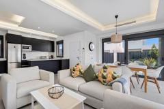 Semi detached with 3 bedrooms and 2 bathrooms in San Fulgencio (La Marina), Alicante.

Discover this modern semi-detached villa, offering a perfect blend of comfort and style. Built in 2022, this contemporary property features three spacious bedrooms and two bathrooms, making it ideal for families or investors. Set on a private plot of 129 m², the house boasts a private swimming pool and outdoor areas designed for relaxation and leisure. 

The open-plan living area on the ground floor connects seamlessly to the garden through large windows, flooding the space with natural light. The ground level also includes two bedrooms, a bathroom, and a utility room, providing practicality and comfort. Upstairs, the master bedroom with an en-suite bathroom opens onto a large terrace, perfect for enjoying sunny days. 

Additional features include air conditioning, a roof terrace, a storeroom, a pergola, and a gated entrance, ensuring privacy and convenience. Located in a peaceful area, this property offers a modern standard of living with a functional layout, making it suitable for permanent residence or as a smart investment opportunity. Close to local amenities and the beach, this Alicante property combines quality construction, attractive outdoor space, and excellent potential for its new owners.

Bedrooms: 3
Bathrooms: 2
Build Size: 226 m2
Plot: 129 m2
Orientation: West
Year of construction: 2022

Air conditioning
Private pool
Furnished
Terrace
Roof terrace
Storeroom
Pergola
Washing room
Gated