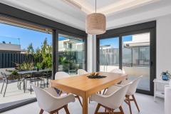 Semi detached with 3 bedrooms and 2 bathrooms in San Fulgencio (La Marina), Alicante.

Discover this modern semi-detached villa, offering a perfect blend of comfort and style. Built in 2022, this contemporary property features three spacious bedrooms and two bathrooms, making it ideal for families or investors. Set on a private plot of 129 m², the house boasts a private swimming pool and outdoor areas designed for relaxation and leisure. 

The open-plan living area on the ground floor connects seamlessly to the garden through large windows, flooding the space with natural light. The ground level also includes two bedrooms, a bathroom, and a utility room, providing practicality and comfort. Upstairs, the master bedroom with an en-suite bathroom opens onto a large terrace, perfect for enjoying sunny days. 

Additional features include air conditioning, a roof terrace, a storeroom, a pergola, and a gated entrance, ensuring privacy and convenience. Located in a peaceful area, this property offers a modern standard of living with a functional layout, making it suitable for permanent residence or as a smart investment opportunity. Close to local amenities and the beach, this Alicante property combines quality construction, attractive outdoor space, and excellent potential for its new owners.

Bedrooms: 3
Bathrooms: 2
Build Size: 226 m2
Plot: 129 m2
Orientation: West
Year of construction: 2022

Air conditioning
Private pool
Furnished
Terrace
Roof terrace
Storeroom
Pergola
Washing room
Gated