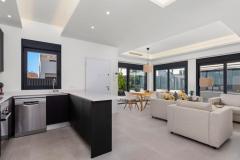 Semi detached with 3 bedrooms and 2 bathrooms in San Fulgencio (La Marina), Alicante.

Discover this modern semi-detached villa, offering a perfect blend of comfort and style. Built in 2022, this contemporary property features three spacious bedrooms and two bathrooms, making it ideal for families or investors. Set on a private plot of 129 m², the house boasts a private swimming pool and outdoor areas designed for relaxation and leisure. 

The open-plan living area on the ground floor connects seamlessly to the garden through large windows, flooding the space with natural light. The ground level also includes two bedrooms, a bathroom, and a utility room, providing practicality and comfort. Upstairs, the master bedroom with an en-suite bathroom opens onto a large terrace, perfect for enjoying sunny days. 

Additional features include air conditioning, a roof terrace, a storeroom, a pergola, and a gated entrance, ensuring privacy and convenience. Located in a peaceful area, this property offers a modern standard of living with a functional layout, making it suitable for permanent residence or as a smart investment opportunity. Close to local amenities and the beach, this Alicante property combines quality construction, attractive outdoor space, and excellent potential for its new owners.

Bedrooms: 3
Bathrooms: 2
Build Size: 226 m2
Plot: 129 m2
Orientation: West
Year of construction: 2022

Air conditioning
Private pool
Furnished
Terrace
Roof terrace
Storeroom
Pergola
Washing room
Gated